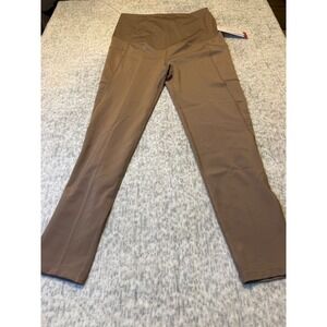 Ingrid Isabel Maternity High Waist Pocket Leggings Taupe Performance Size L
